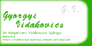 gyorgyi vidakovics business card
