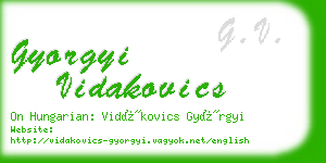 gyorgyi vidakovics business card